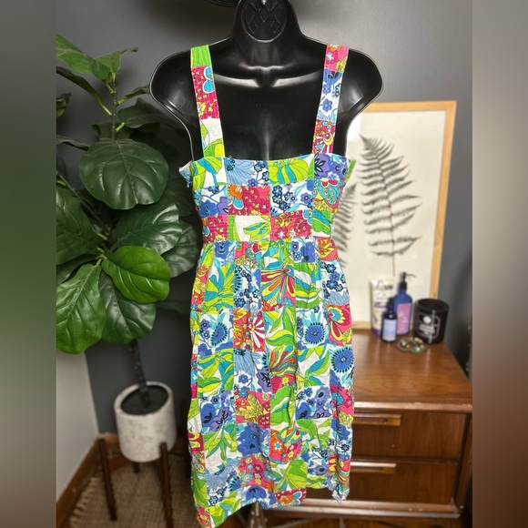 Vintage Izod Patchwork Dress - Picture 2 of 4